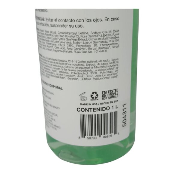 Vitamins And Sea Beauty Sea Kelp Aloe Vera Body Wash Moisturizing Healing 33.8oz - Picture 4 of 6